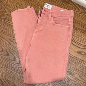 Frame Denim Le High Skinny Jeans in Dusty Pink